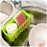 厨房水槽多功能洗碗海绵沥水架 浴室壁挂双吸盘多用收纳置物架