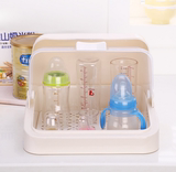 婴儿干燥架奶瓶收纳盒餐具防尘收纳箱放宝宝用品储藏盒抗菌沥水盒
