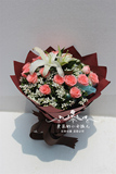 上海鲜花速递同城上门送花生日求婚19粉玫瑰礼盒松江嘉定浦东市区