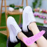 夏季韩版厚底板鞋小白鞋女鞋休闲鞋学生网鞋增高透气系带平底单鞋