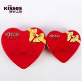 新款好时KISSES6粒10粒16粒喜糖铁盒装心形巧克力婚庆礼盒马口铁
