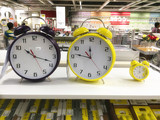 宜家莱斯纳复古闹钟学生用闹钟装饰闹钟儿童学习文具钟表机械闹钟