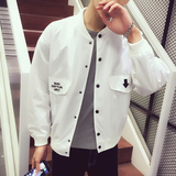 2016春季新款港风韩版男士夹克青少年休闲修身薄款外套男版棒球服