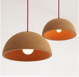 设计师的灯简约现代灯北欧风格田园软木吊灯创意个性卧室灯