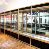 精品钛合金玻璃展示柜产品饰品化妆品珠宝陈列柜子展示架货架展柜