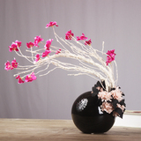 中式茶几卧室花艺摆件插花假花仿真花套装客厅摆设室内装饰花卉
