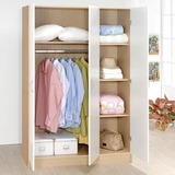 定制 简约实木质板式衣柜 简易衣架 特价大容量储物柜 包邮