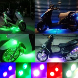 助力车摩托车改装12V彩灯装饰灯电动车LED爆闪灯高亮度底盘射灯