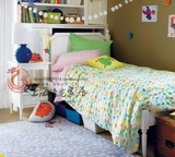 美式田园实木儿童实木床儿童家具定做床头柜儿童床边桌储物柜