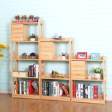 全实木书架儿童书柜自由组合置物架多功能储物架松木货架宜家定制