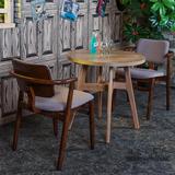 欧式餐椅实木创意椅子美式复古餐椅西餐厅桌椅咖啡厅餐桌椅