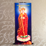 包邮地藏王菩萨画像 地藏王菩萨丝绸卷轴挂画 地藏菩萨佛像画