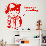 我爱读书墙贴纸 书店幼儿园学校教室图书馆英语角英文装饰墙壁贴