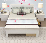欧式实木床双人床1.8米白色松木单人床1.5米简约儿童床1.2m成人床