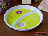 出口加厚密胺仿瓷 儿童分格餐盘 创意宝宝餐具 饭菜盘碗 水果盘