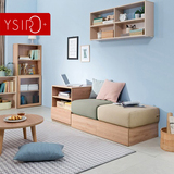 布艺沙发组合 小户型创意实木可拆洗精致榻榻米双人日式沙发新款