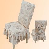 欧式蝴蝶结椅子罩坐垫凳子套椅套椅垫套装连体餐桌椅套布艺定做