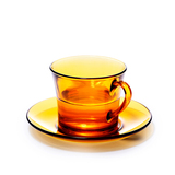【买2送1】DURALEX进口玻璃咖啡杯套装欧式茶具 简约红茶杯碟4件