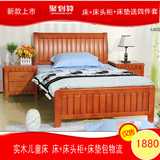 实木床单人床1米1.2米1.5米 橡木床成人床儿童床双人床公主床小床