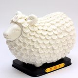 现代简约客厅书房家居装饰品 吉祥羊可爱万福羊陶瓷摆件工艺品
