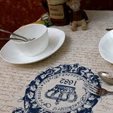 美式田园桌布棉麻布艺长方形欧式宜家台布亚麻书桌茶几餐桌布