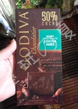 美国塞班岛 熊猫商场代购 Godiva歌帝梵50%可可碎片黑巧克力 现货