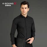 K-boxing/劲霸长袖衬衫 2015年冬季新款男士正品长袖衬衫FCCY3314