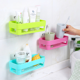 强力无痕贴浴室置物架 卫生间壁挂式化妆品收纳架塑料厨房杂物架
