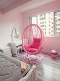 包邮新款单人粉色吊篮休闲粉红色鸟巢阳台吊椅宿舍客厅花园秋千椅