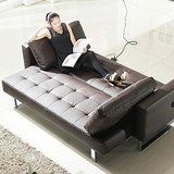 【新款】沙发床 可折叠多功能沙发床电动遥控三人小户型皮沙发
