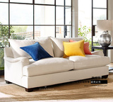 外贸美式乡村布艺沙发床 法式简约定制小户型可折叠多功能沙发床