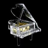 八音盒天空之城生日礼物创意礼品女生精品水晶质感三角钢琴音乐盒