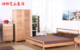 实木斗柜白橡木五斗柜简约日式家具储物柜特价卧室家具