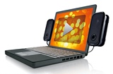 飞利浦USB音箱SPA5200U   苹果笔记本专用音箱  可夹在屏幕两侧