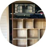定制衣柜隔板可调活动衣橱隔断实木橱柜衣柜收纳分层隔板置物架
