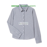 专柜正品代购 法国鳄鱼/LACOSTE 女款纯色长袖衬衫 日本产