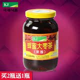 【买2赠1】韩国KJ 红枣茶400g 蜂蜜大枣茶 冲饮果味茶果酱FHKL74