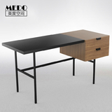 【美度空间】创意个性实木贴皮书桌/烤漆电脑桌办公桌定制北京