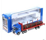 凯迪威625034拉木头木材运输车 拖挂卡车合金玩具汽车模型