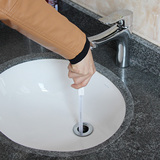 日本KM 排水口下水道疏通器厨房浴室洗脸台浴缸管道毛发疏通工具