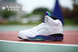 AIR Jordan Retro AJ5乔丹5代篮球鞋白紫葡萄男女鞋440888-108