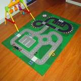 包邮宜家品质包邮儿童地毯 宜家 马路跑道游戏儿童房地毯 爬行垫