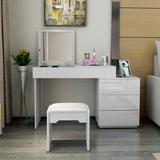 板式卧室梳妆台简约现代时尚烤漆化妆柜简易欧式白色小户型化妆桌