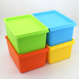小号韩式整理箱 高品质塑料带盖可叠加 车载塑料收纳箱收纳盒