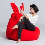 韩版懒人沙发 创意懒骨头沙发 兔耳朵韩式豆袋 全棉EPP沙发椅包邮