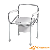 鱼跃H022B坐厕椅可折叠孕妇残疾人不锈钢老人坐便器洗澡椅座便椅