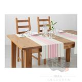 无锡宜家代购 IKEA 古勒瑞 长桌布, 条形图案 餐桌布艺