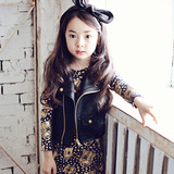 韩国原标童装秋装韩版男童女童外套中小儿童皮衣马甲