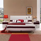 j全友家私 卧室家具现代简约板式床床头柜床垫组合双人床1.5m1.8