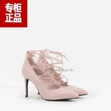 小CK秋季女鞋新款 CK1-60900023 尖头性感绑带细高跟鞋